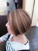 美容室 びゃんびゃん 社店&nbsp;ボブ/ハイライト/透明感/韓国風