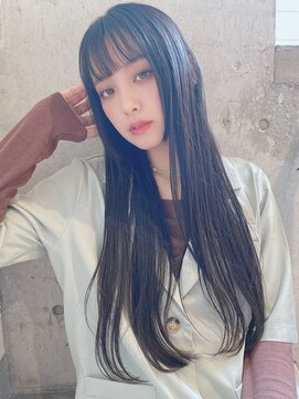 ルービック 枚方(Rubik's) ブルーブラック/ミニウルフシースルー前髪ワンホン韓国