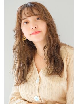 ガリカ 横浜(Gallica) 大人可愛いモテ髪薄めバングゆるふわウェーブこなれ感<横浜>