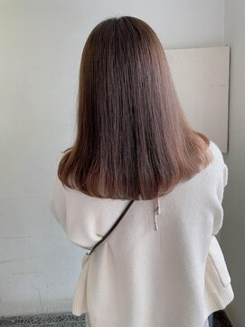 キャンバス バイ ネオリーブ 横浜西口(Canvas by neo.) ブリーチなし ピンクベージュ ミディアム【sk】