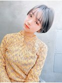 ACE 横浜　透け感グレージュ×小顔バング