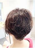 ショートレイヤー/酸性パーマ/デジタルパーマ/ショートボブ
