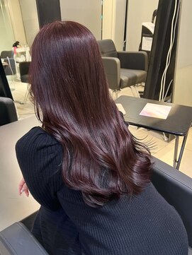 アクアオモテサンドウ(ACQUA omotesando) ☆ブリーチなしダブルカラーラベンダーピンクチェリーレッド