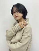 【シースルーバング】【ショートボブ】【前髪無し】