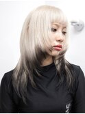 ダブルカラーハイトーンカラーケアブリーチインナーカラー