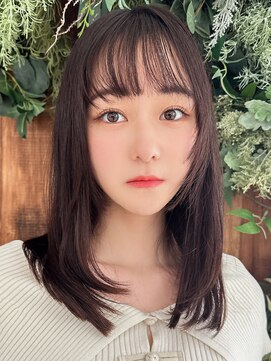 ラフィスヘアー ファン 池袋店(La fith hair fun) 【La fith】韓国暗髪カラー×シースルーバング