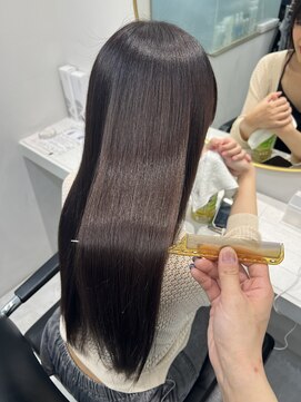 トランス(TRUNS) ケアカラー+髪質改善ULTOWAトリートメント+3ステップTR