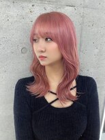 シイム(CYM)&nbsp;ピンクベージュ/ブリーチカラー/くびれロング