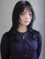 レイヤーカット、ミディアム