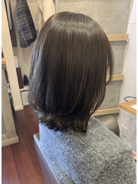 アンプリフィア(amplifier) 伸ばしかけスタイル×柔らかグレージュ