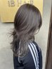 透明感ハイライトカラー＋髪質に合わせた生oilトリートメント/ホームケア付き