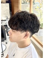 エッジ(EDGE)&nbsp;大分メンズ刈り上げマッシュシャドウパーマスタイル