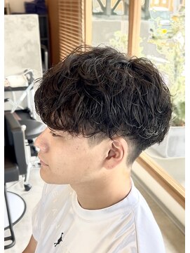 エッジ(EDGE) 大分メンズ刈り上げマッシュシャドウパーマスタイル