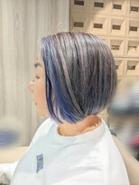 ラブリエ(La Briller)&nbsp;インナーカラーショートボブ　50代