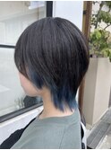 メンズライク ショートウルフ インナーカラー