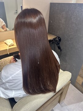 ブルーム ヘア デザイン ドゥーエ(bloom hair design due) オレンジブラウン 「塚口×髪質改善トリートメント」