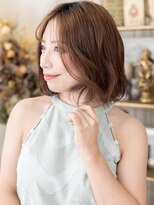 カバーヘア ブリス 上尾西口店(COVER HAIR bliss)&nbsp;フェイスフレーミング抜け感くびれミディアムa上尾20代30代40代