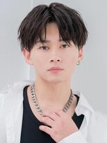 MEN'S HAIR BLEACHi 北18条店【12月5日オープン（予定）】 《BLEACHi》フェザーセンターパート【numberA.×BLEACHi】