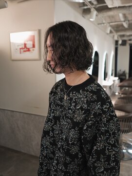 アフィナー 新宿(Afinar) メンズボブパーマ