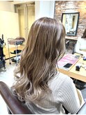 30代40代50代白髪ぼかしハイライトウルフレイヤー脱白髪染め