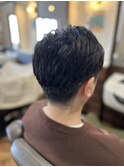 MEN’S HAIR/波巻きツイストスパイラル/リバースセンターパート