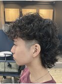 MEN’S HAIR/サーフカール/刈り上げセンターパート/船橋