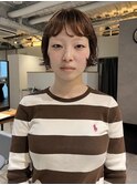 CAF FUKO オン眉/ミニボブ/ニュアンスパーマ/大阪心斎橋