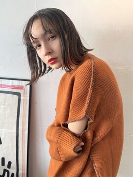 ソヨン 今池(SOYON) イヤリングカラーが可愛い切りっぱなしボブ