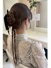 土・祝日早朝8時 ヘアセット ¥6000
