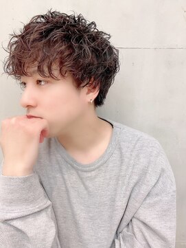 ブラウン(Brown) ツイスト×スパイラルパーマ