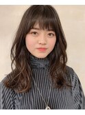 ニュアンスパーマで柔らかロング・・・HINATA