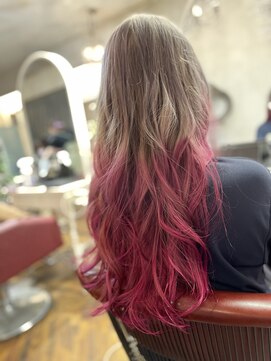 ベレッタ 楠葉店(veretta.) 魅力的ローズカラー＆シルバーベージュ 喜多朝也/30代/40代/50代