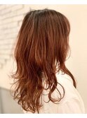 韓国風 ロング ウルフ 
