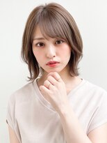 アグノス 青山(Agnos) _★大人かわいい外ハネ美髪ホワイトグレージュこなれミディ