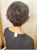 【morio 原宿】ショートボブ　30代40代髪型　パーマヘア宮本
