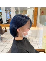 ヘアーアンドメイク サワ 上田本店(SAWA) ネイビーボブ