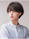 マッシュショート20代30代40代大人可愛い暗髪うる艶髪青山表参道