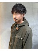 ツイストスパイラルパーマメンズパーマ波巻きパーマツーブロック