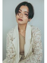 クラン(clan)&nbsp;外ハネボブセクションカラーグラデーションカラーペールベージュ