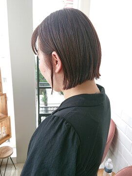 アーロン(aaron) お客様style☆切りっぱなし ミニボブ。