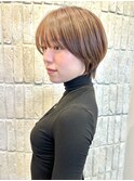 大人可愛いショートボブ