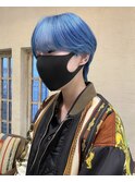【お客様ヘア】メンズ大人気！シースルーマッシュ&シアーブルー