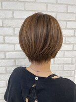 アッシュ 稲田堤店(Ash)&nbsp;クールブラウン×ショートボブ