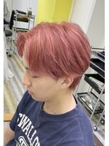 アフューズバイストゥー(Vfuse by StueW)&nbsp;センターパートウルフ×ピンク