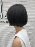 ショートボブ フラットボブ 質感調整 艶髪