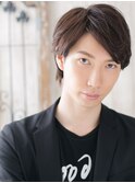 斜めバング×マットブラウンな小顔ウルフショートU南越谷
