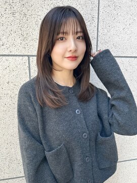 ガーデンヨコハマエスト(GARDEN YOKOHAMA est) 似合わせカット　顔まわりレイヤー　イメチェン　フルバング