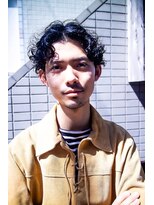 ボンド 三軒茶屋(Bond)&nbsp;メンズパーマ×センターパート◎三軒茶屋 メンズカット RYUKI