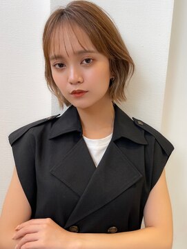 ロンドネートゥル 新潟(Lond naitre) ミルクティーベージュのボブ　（新潟/万代）