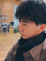 サンディーズバーバーショップ(Sandees)&nbsp;波巻パーマ刈り上げマッシュ